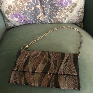 Gucci Python Evening Clutch